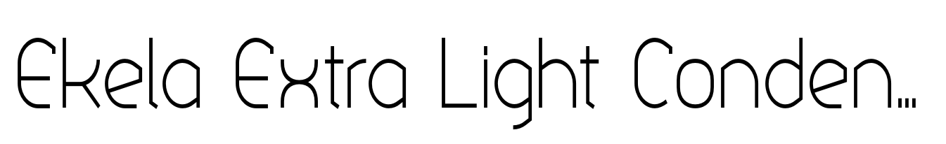 Ekela Extra Light Condensed